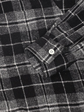 Urban Twill Black & Grey Flannel Check Shirt