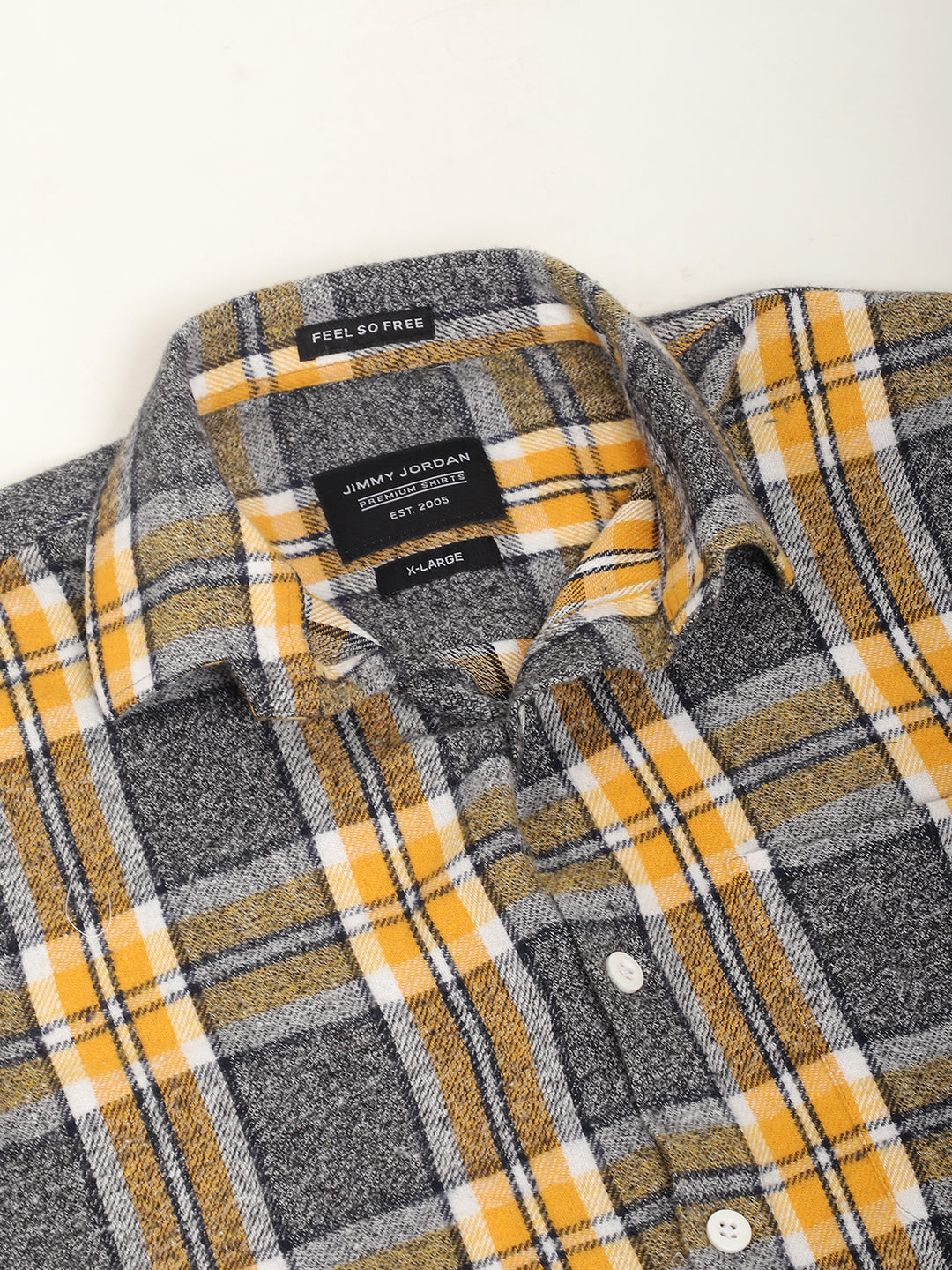 Storm Twill Yellow & Grey Flannel Check Shirt