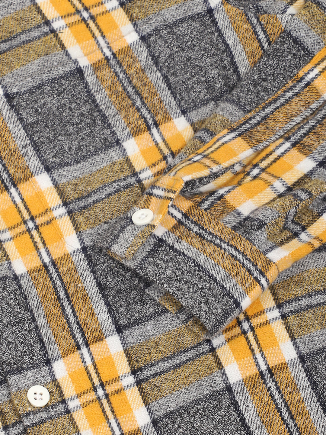 Storm Twill Yellow & Grey Flannel Check Shirt