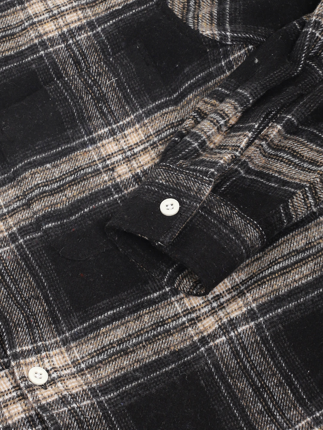 Storm Twill Black & Fom Flannel Check Shirt