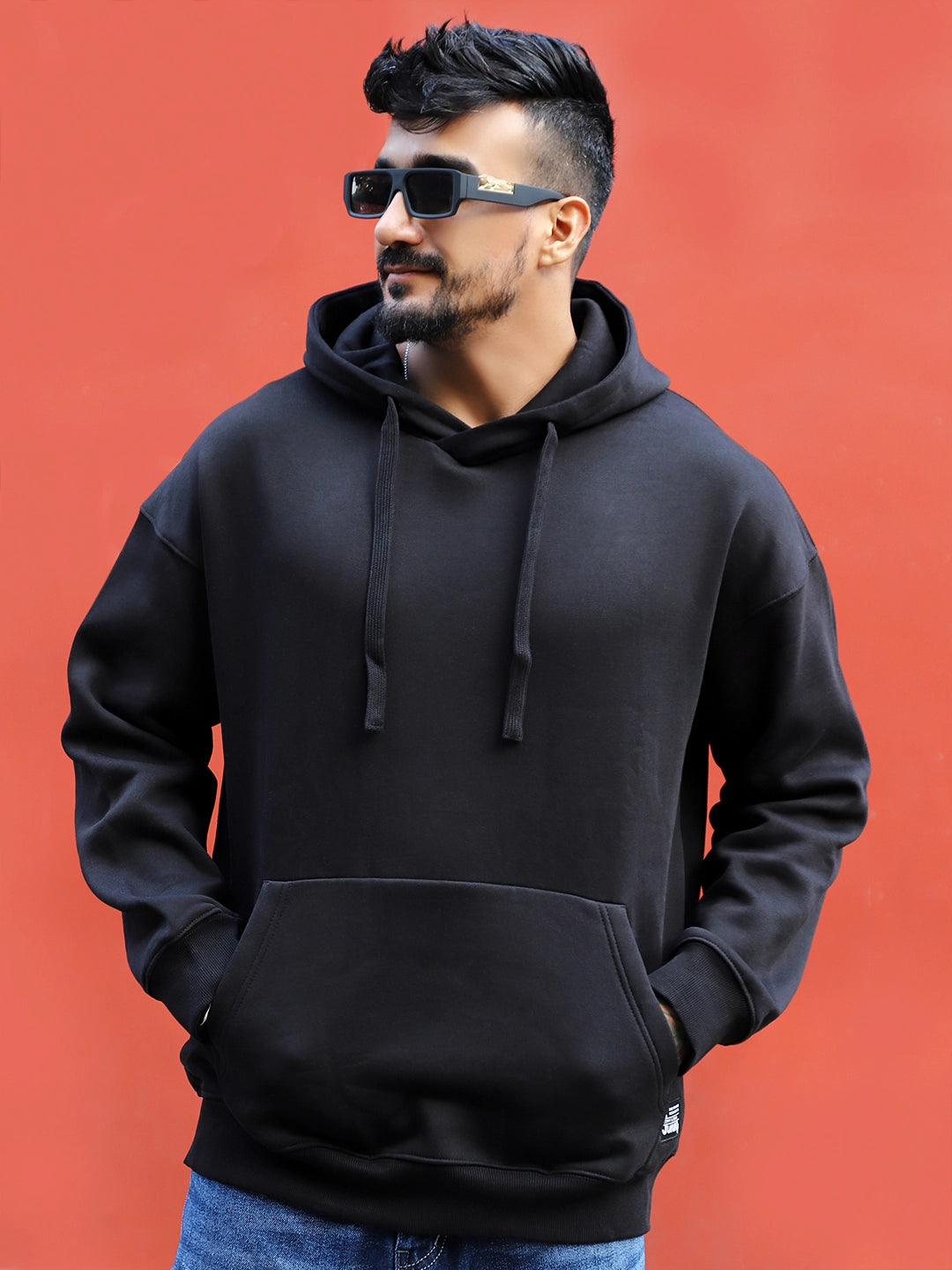 Cavendish Comfort Black Oversized Hoodie