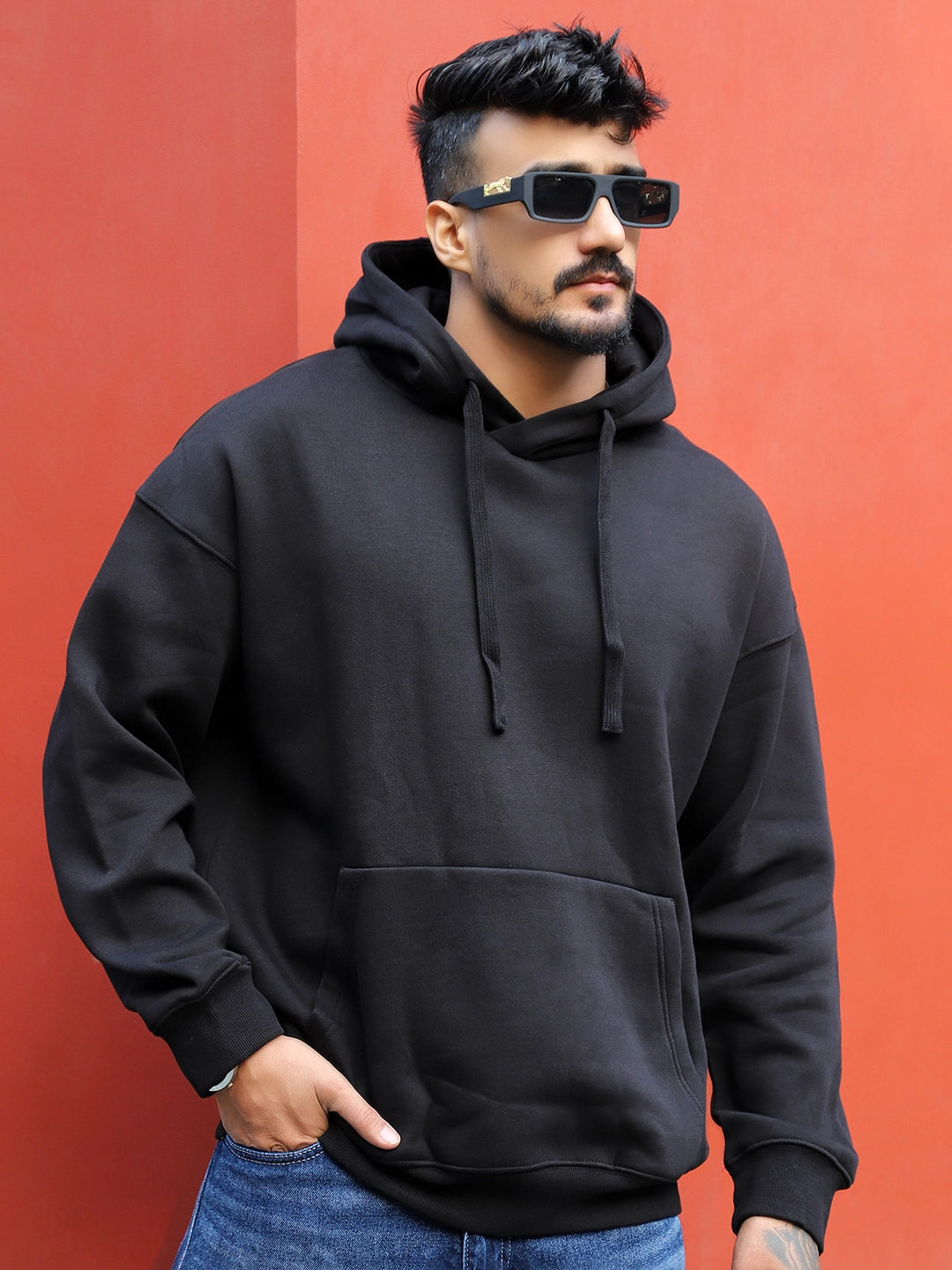 Cavendish Comfort Black Oversized Hoodie