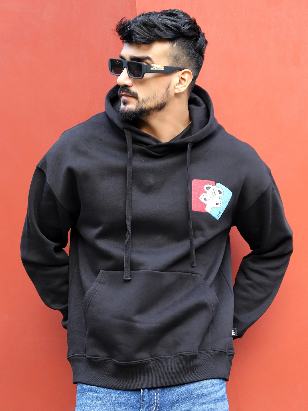 Lancaster Street Black Oversized Hoodie