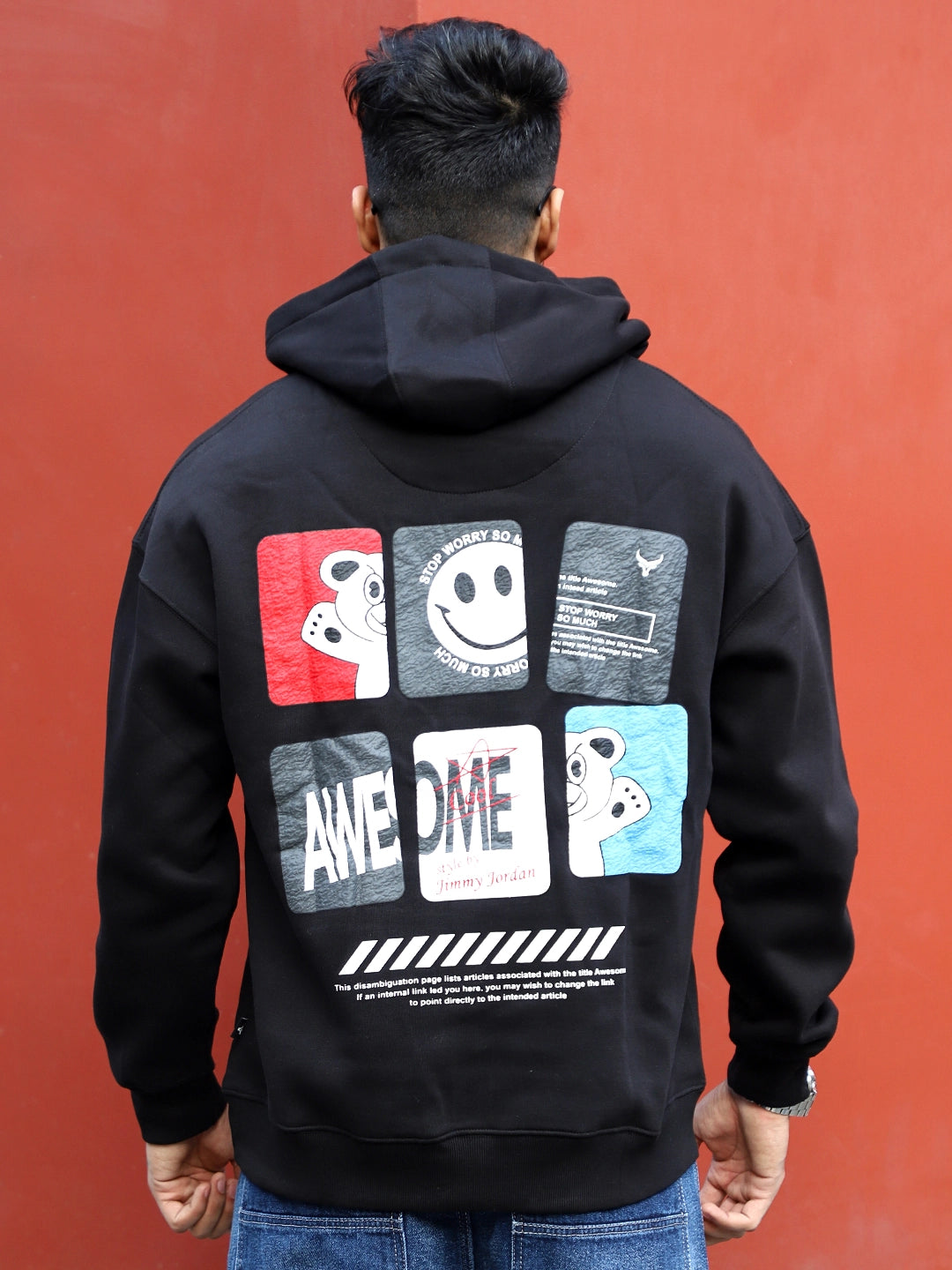 Lancaster Street Black Oversized Hoodie