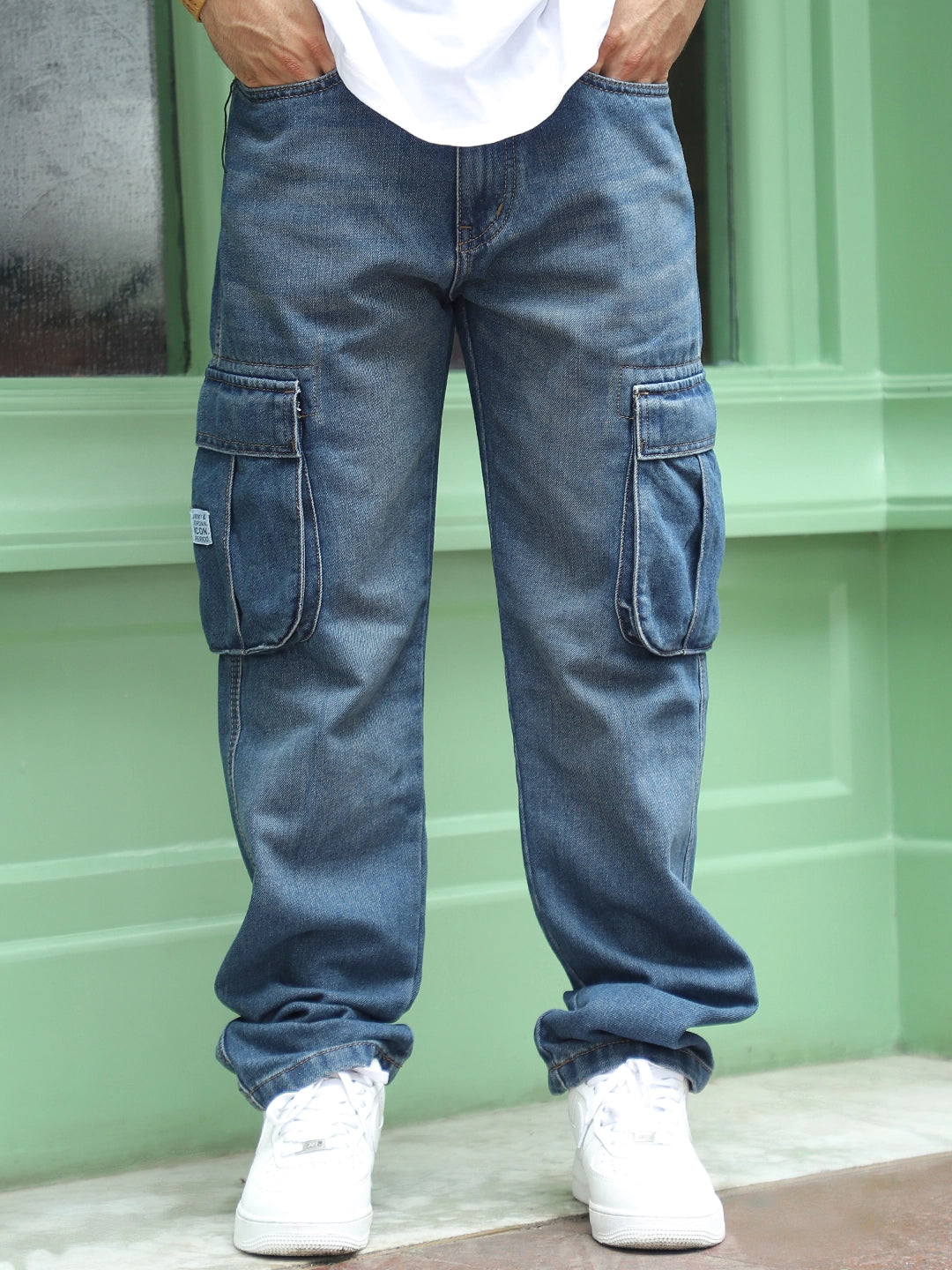 Driftwood Midnight Blue Denim Cargo