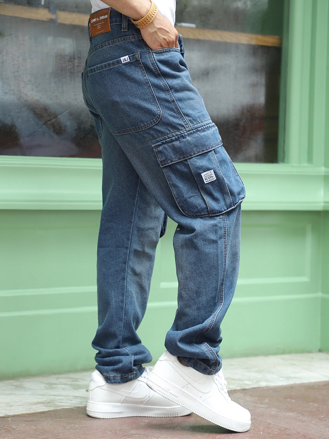 Driftwood Midnight Blue Denim Cargo