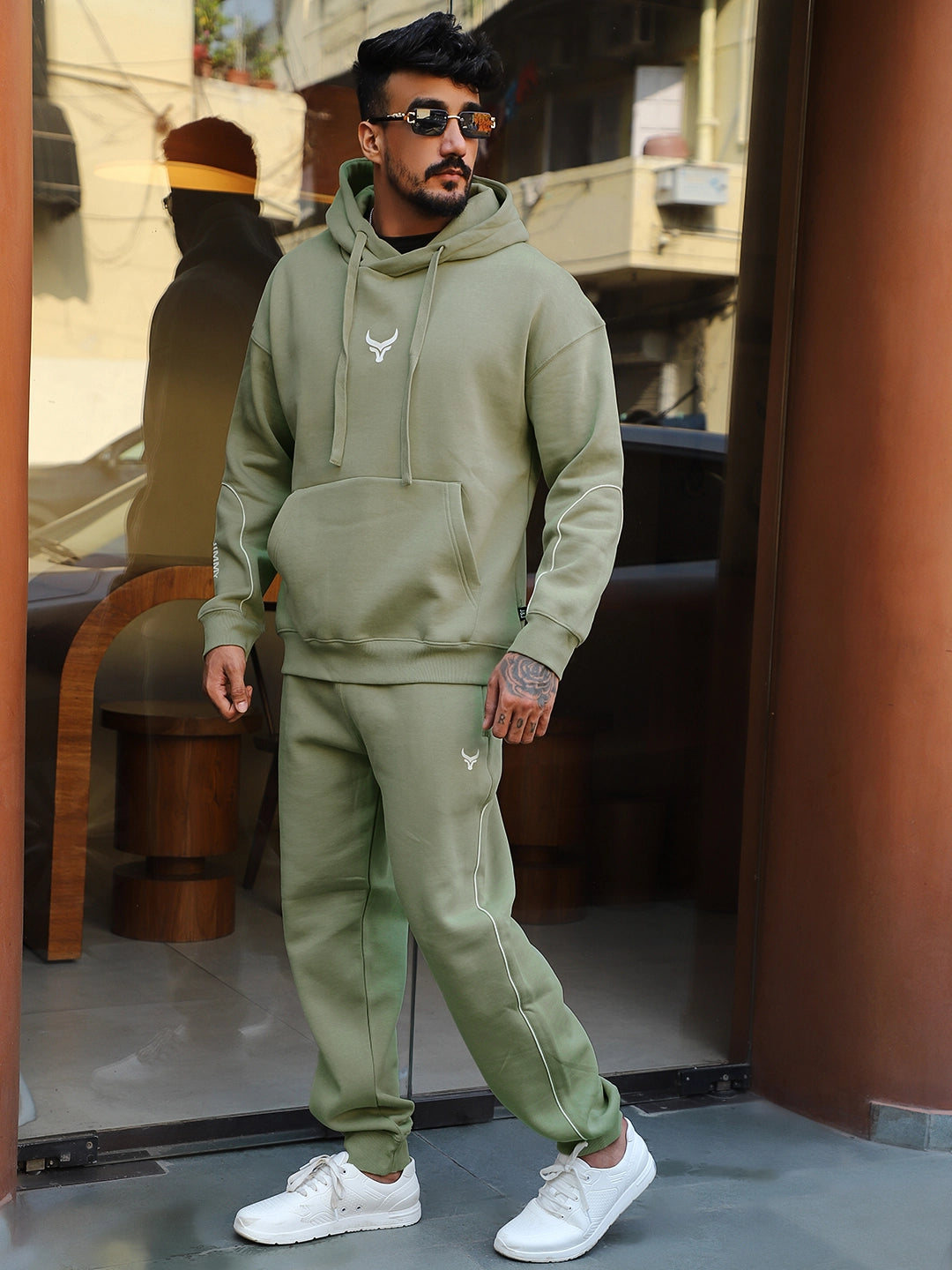 Mystic Match Fleece Light Green Tracksuit