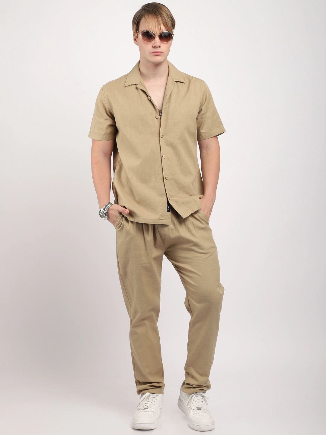 Linen Atlant Khaki Co-Ord Set