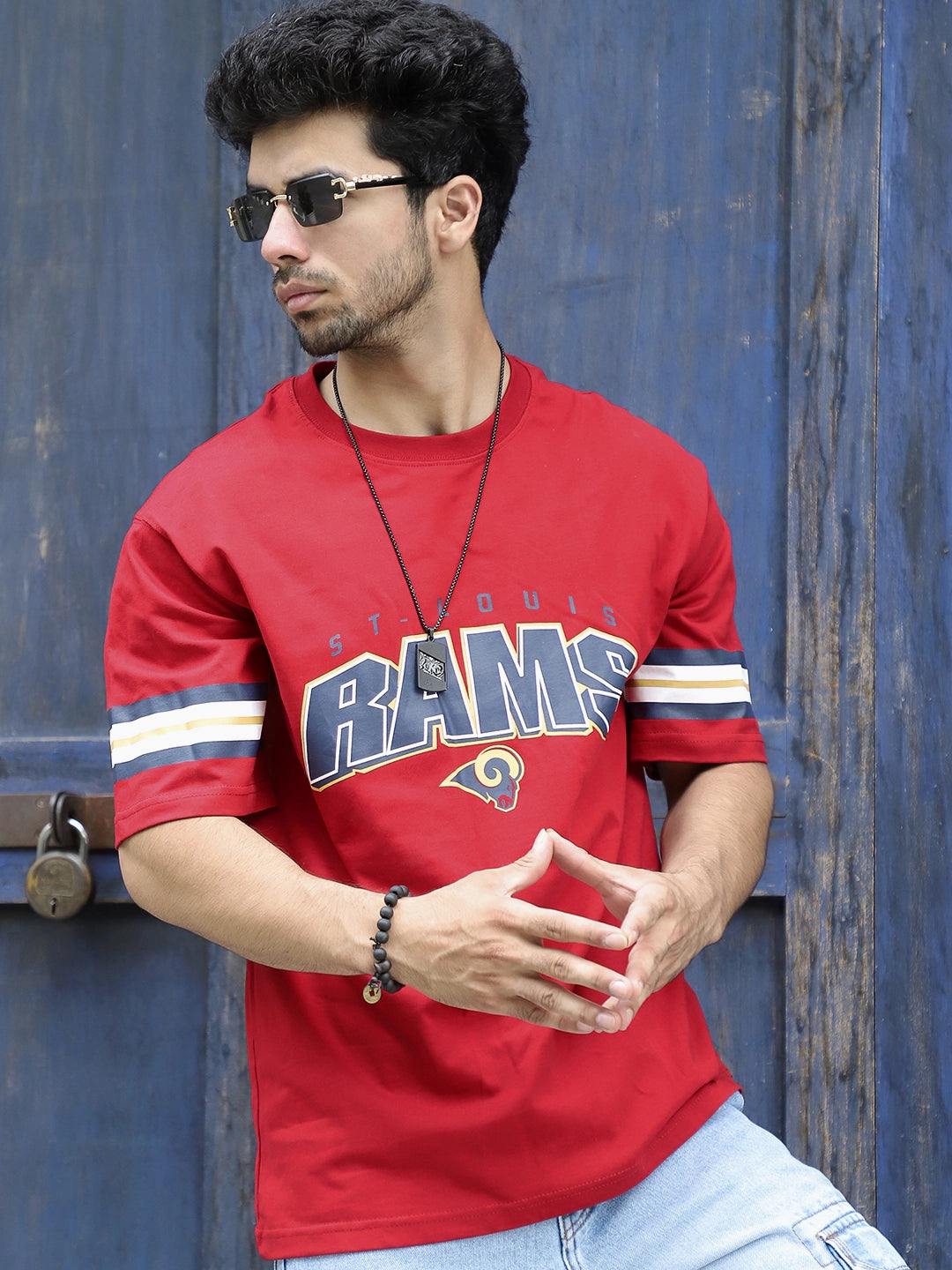 Drama Magnet Red Oversized Tee