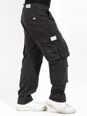 Dark Grey Multi-Pocket Designer Cargo