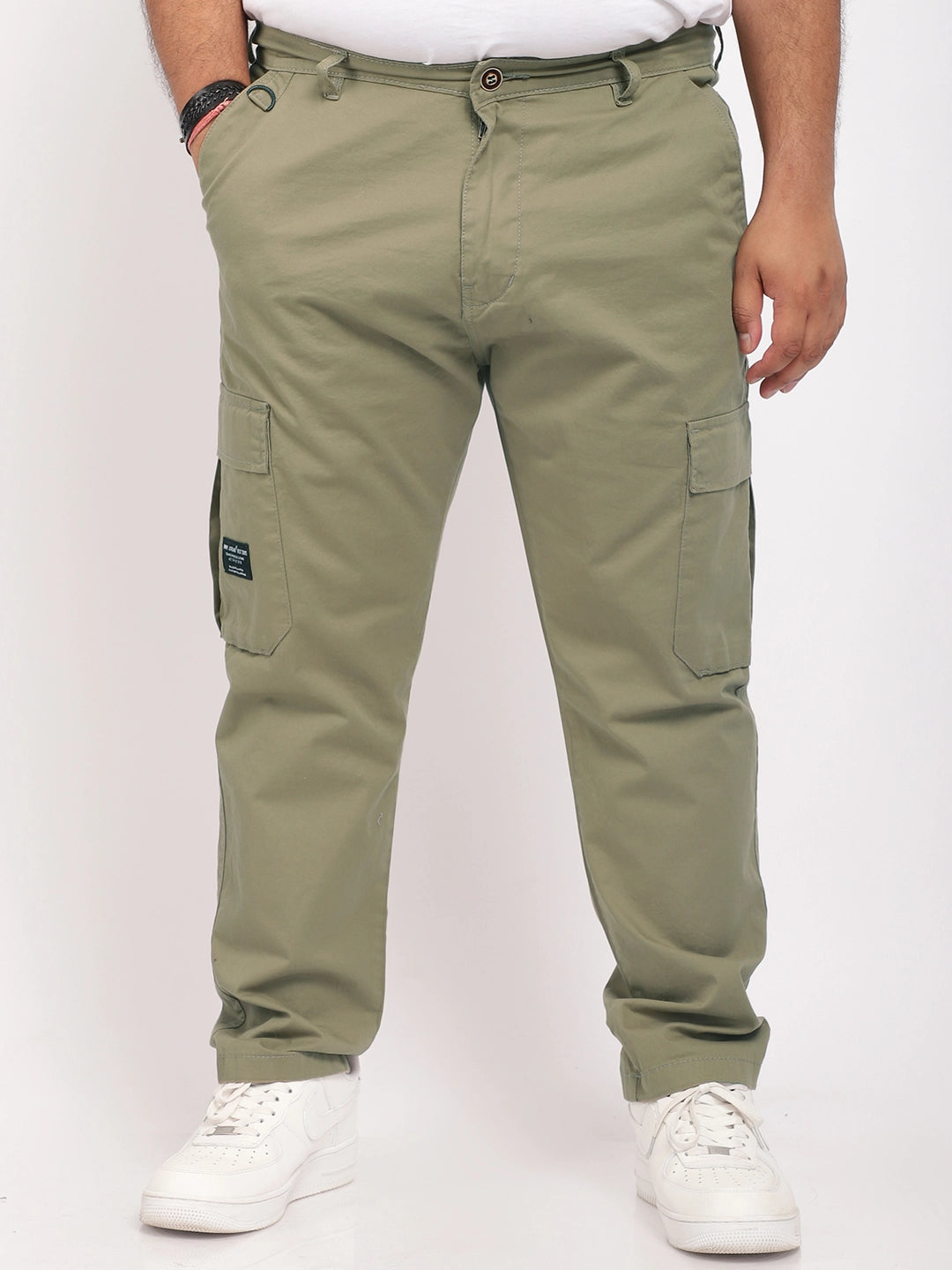 Green Cotton Cargo Men