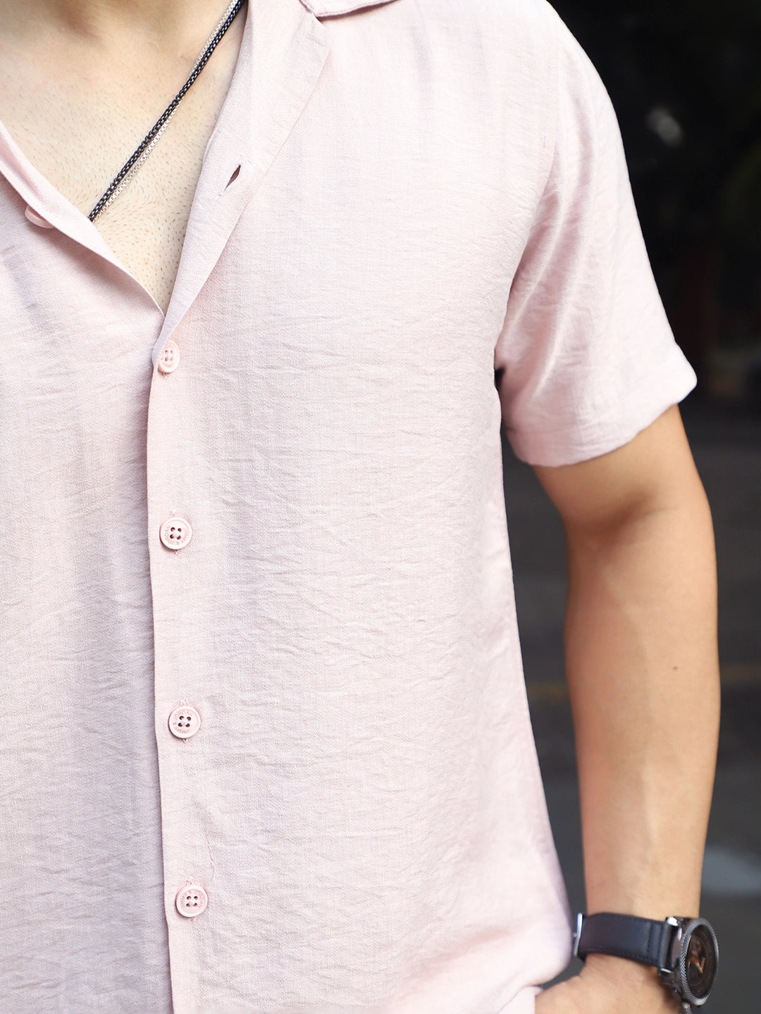 Linen Atlantica Light Pink Co-Ord Set