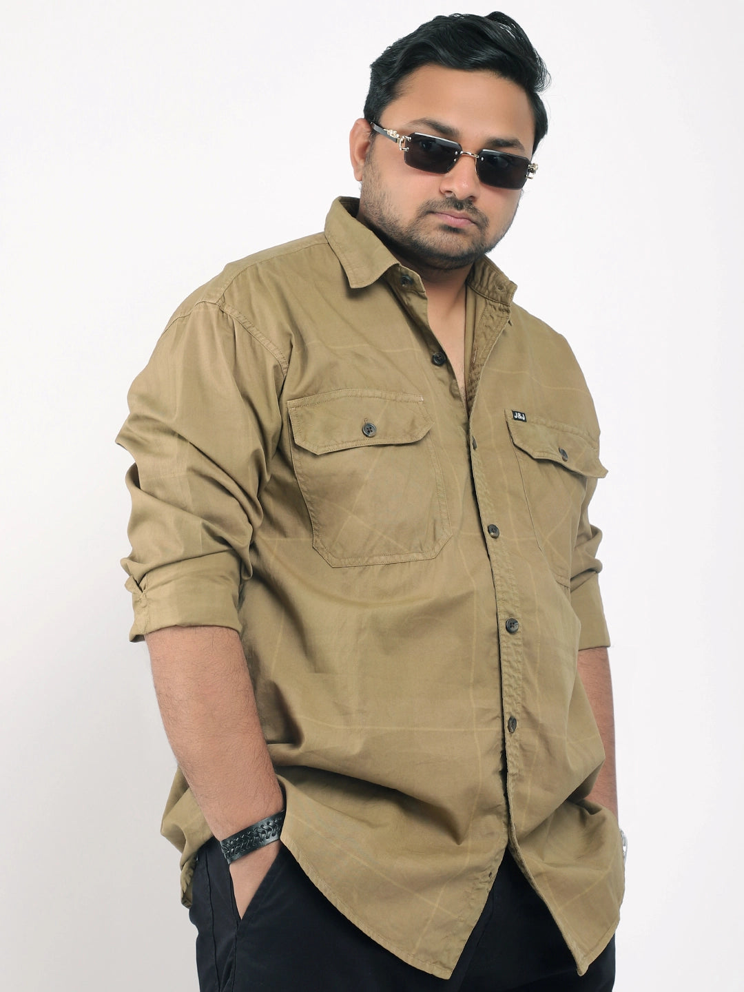 Prime Fit Golden Brown Plus Size Shirt