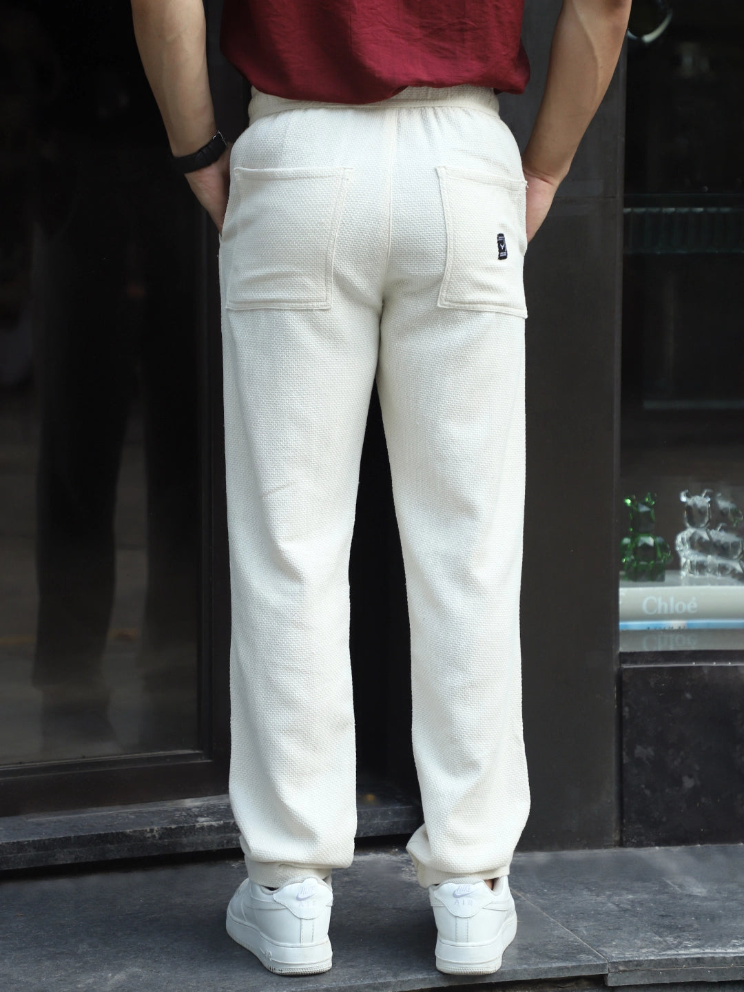 Brooklyn  Beat  Cream Texture Trouser