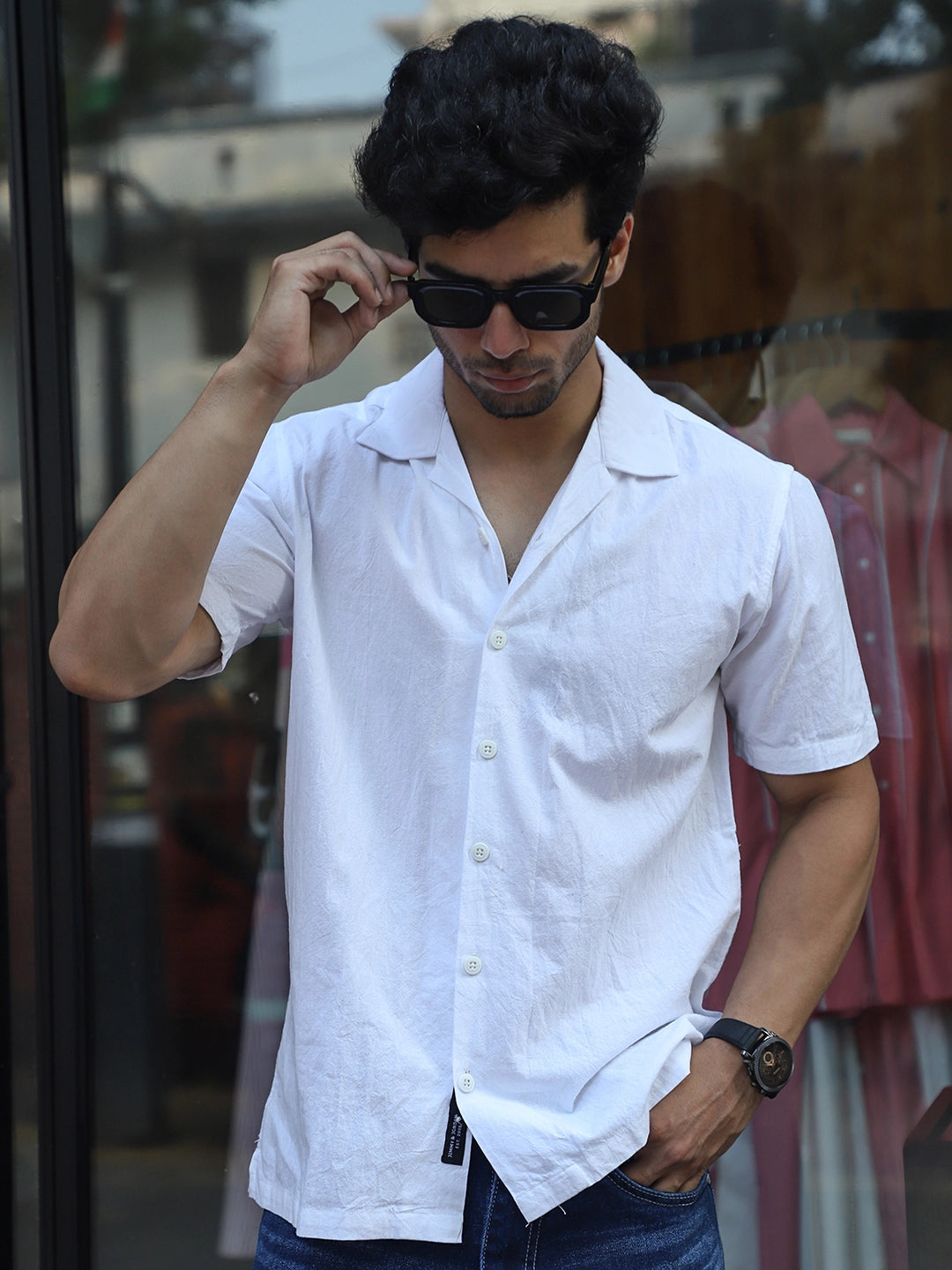 Cereal Killer White Half Sleeve Plain Shirt