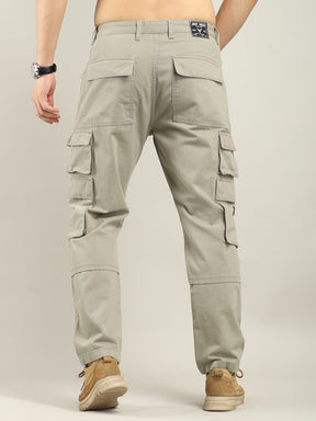 Dope Beige Multipocket Denim Cargo