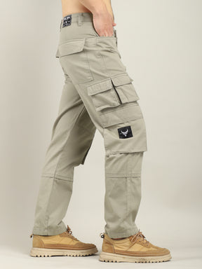 Dope Beige Multipocket Denim Cargo