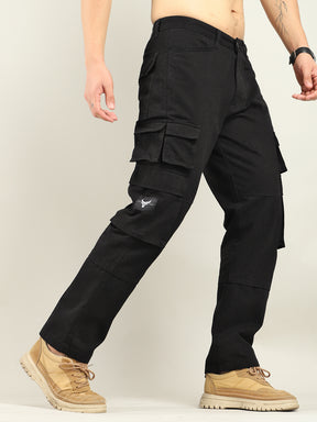 Dope Black Multipocket Denim Cargo