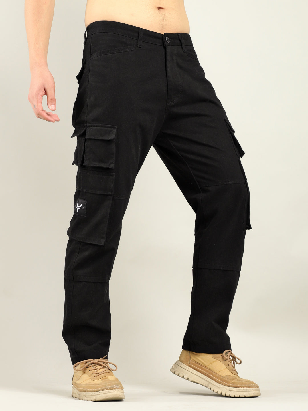 Dope Black Multipocket Denim Cargo