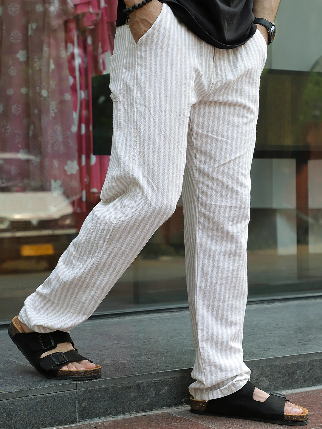 Ivory Line Beige Trousers