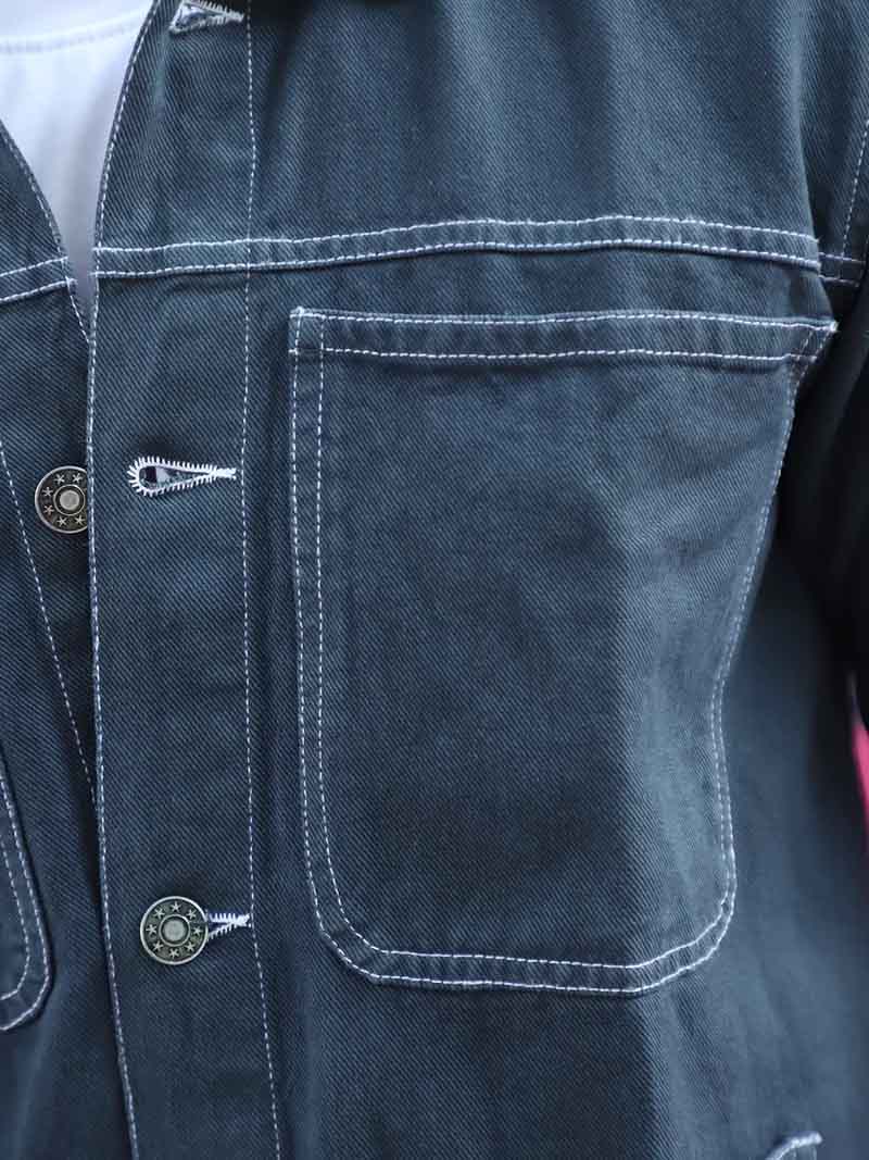 Bullet Fade Slate Grey Denim Shirt
