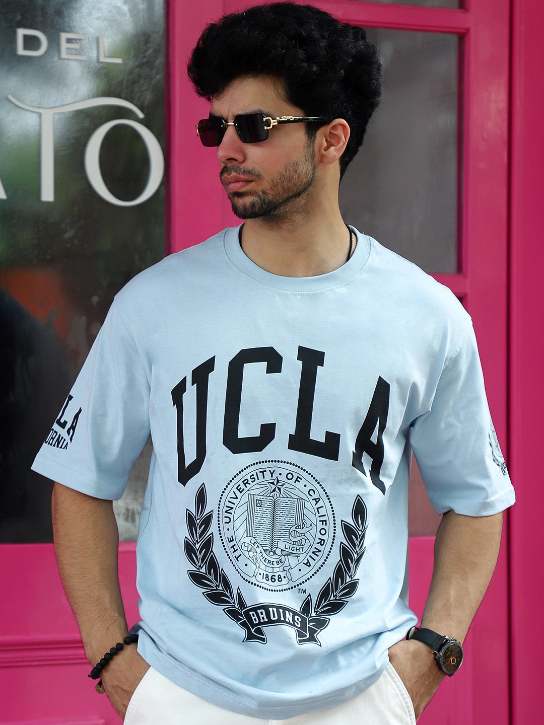 Toxic Sky Blue Oversized Tee