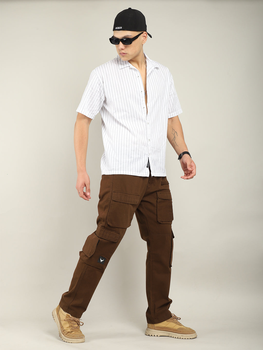 Oliver Multipocket Coffee Cotton Cargo