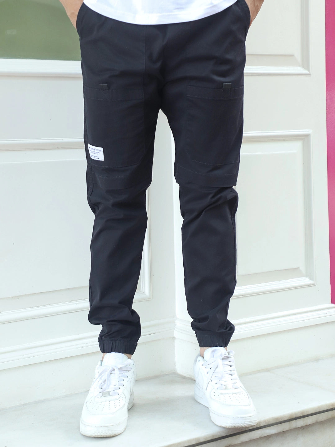 Torino Tough Black Cotton Cargo