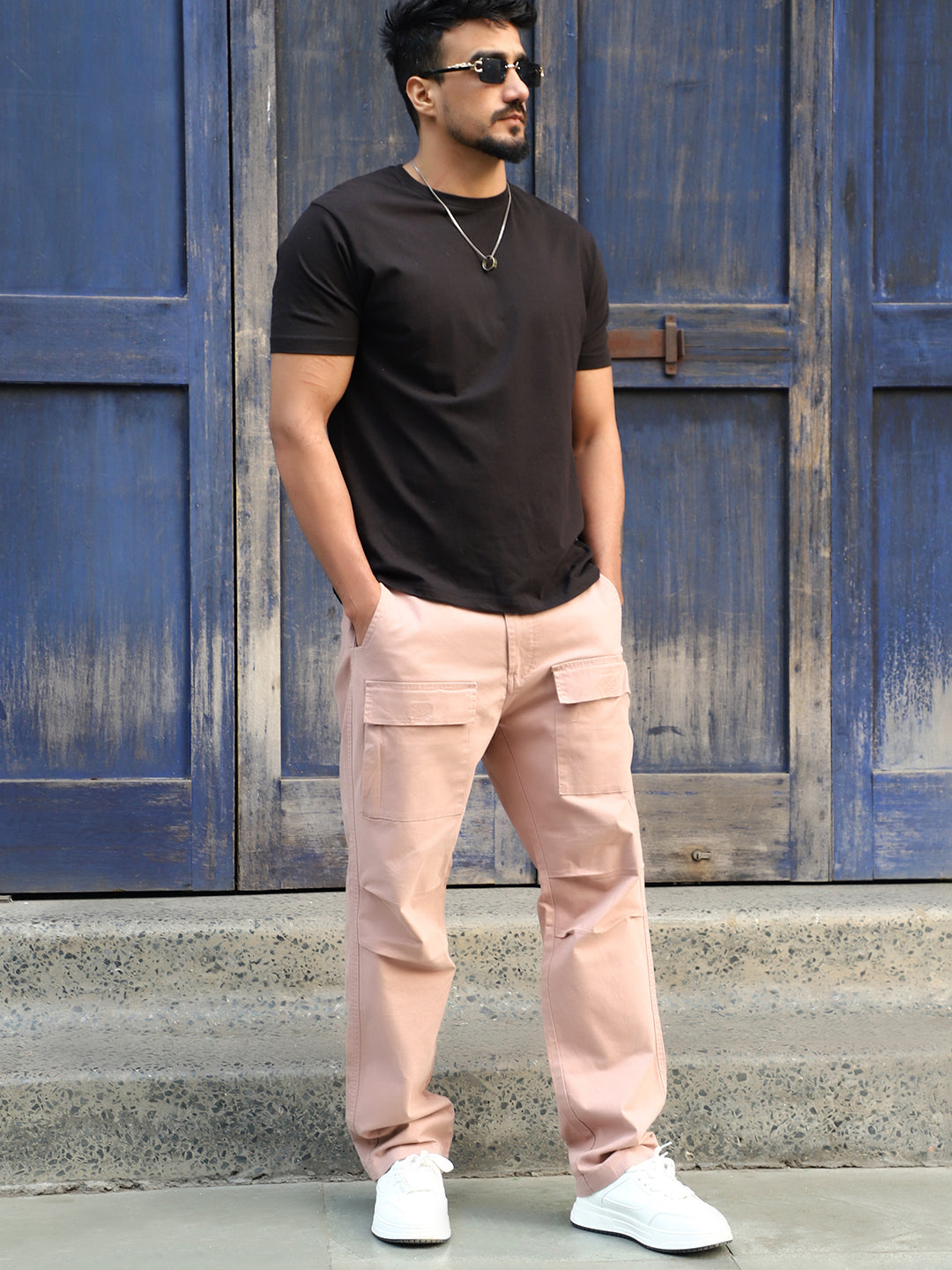 Riverside Rough Pink Cotton Cargo