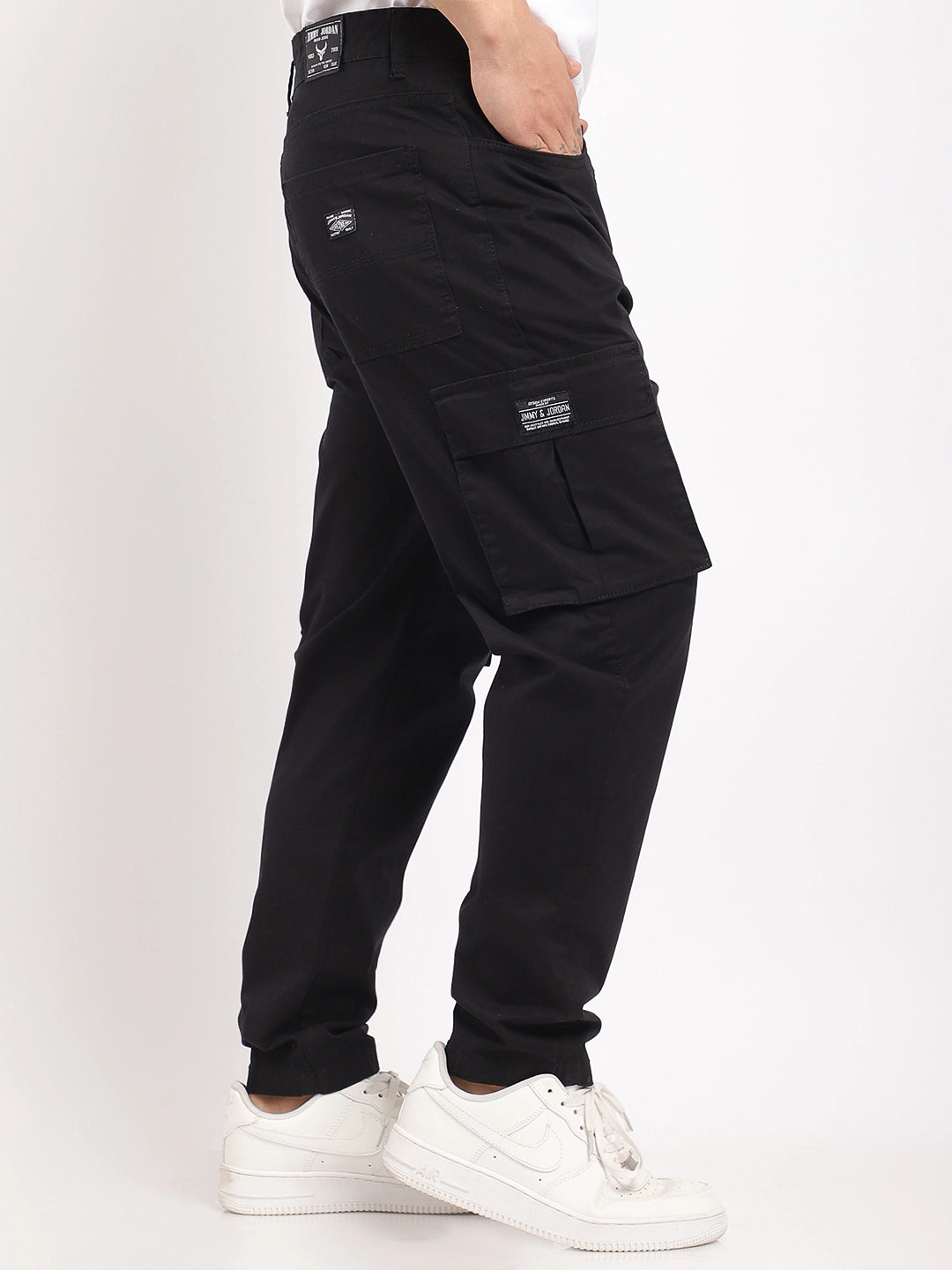 Barons Black Cotton Cargo