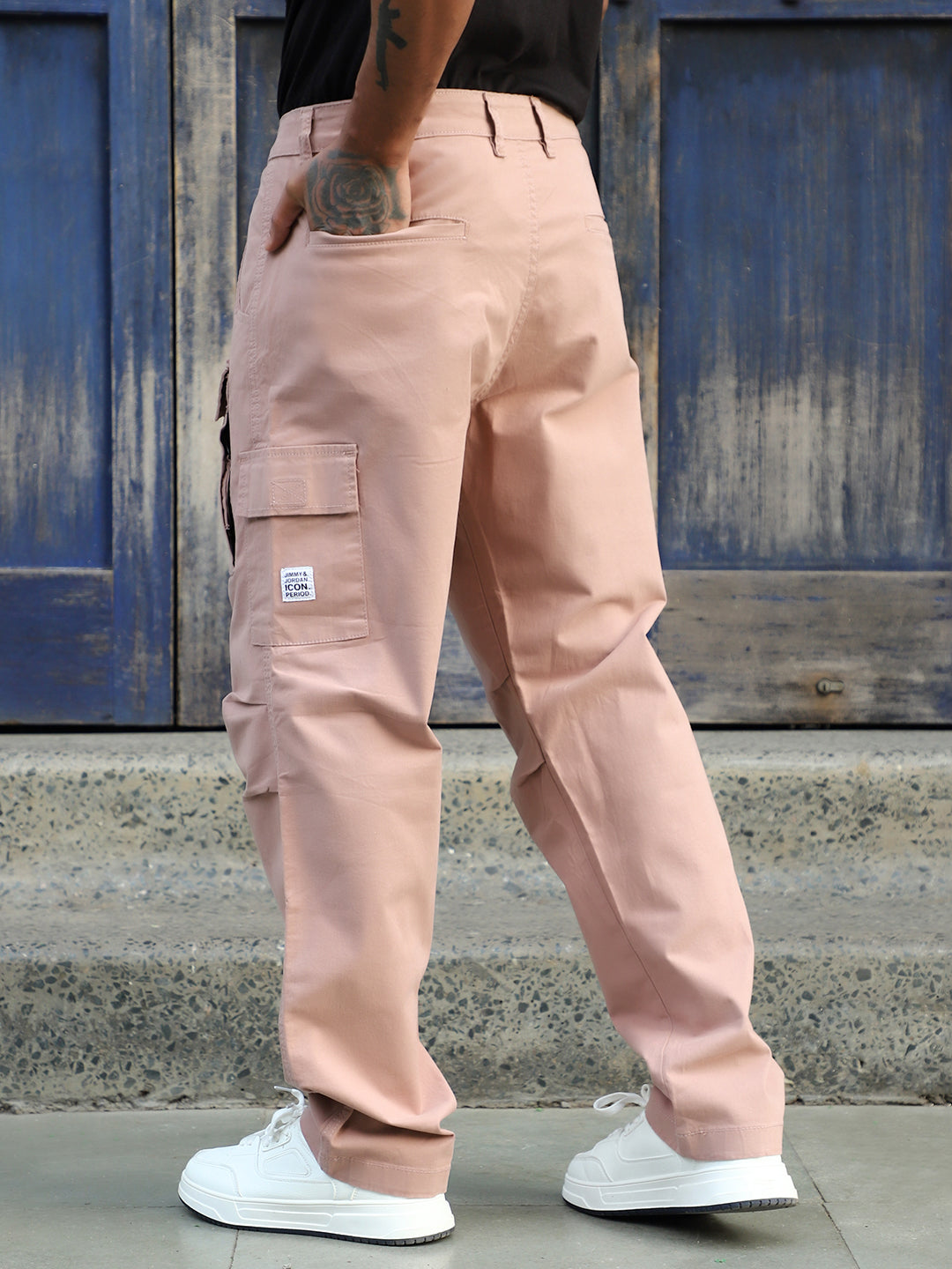 Riverside Rough Pink Cotton Cargo