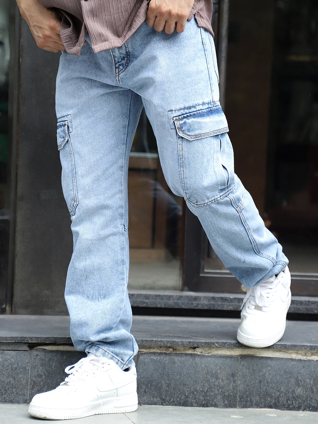 Zoom Sky Blue Denim Cargo