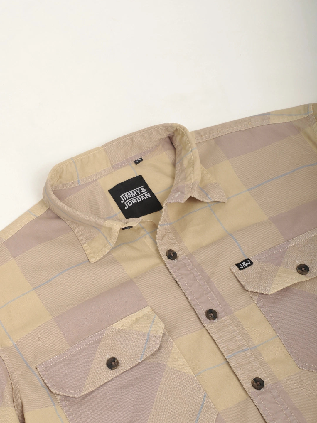 Frosted Craft Fon Washed Check Full Sleeve Shirt