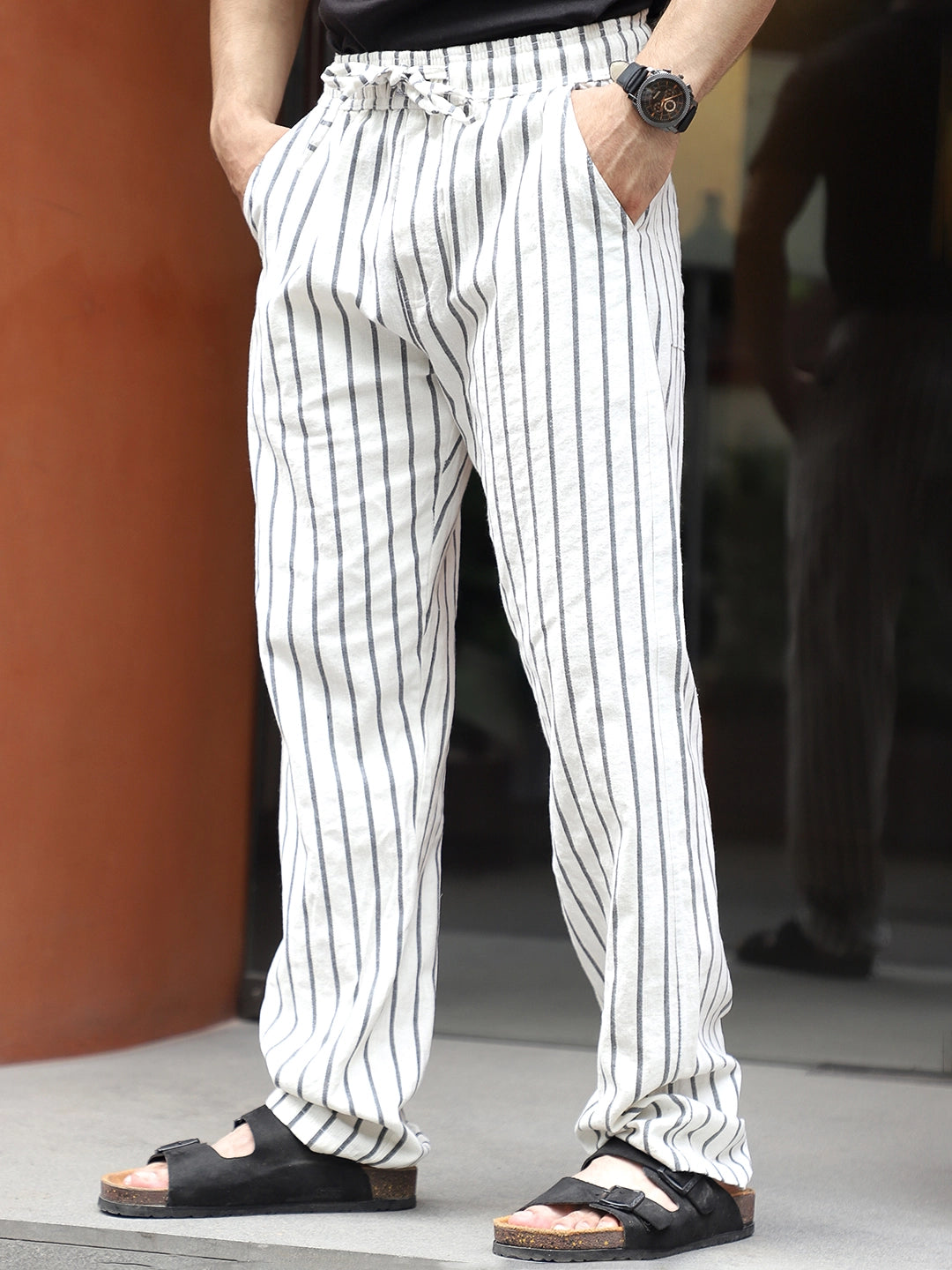 Frostline White Stripe Trouser