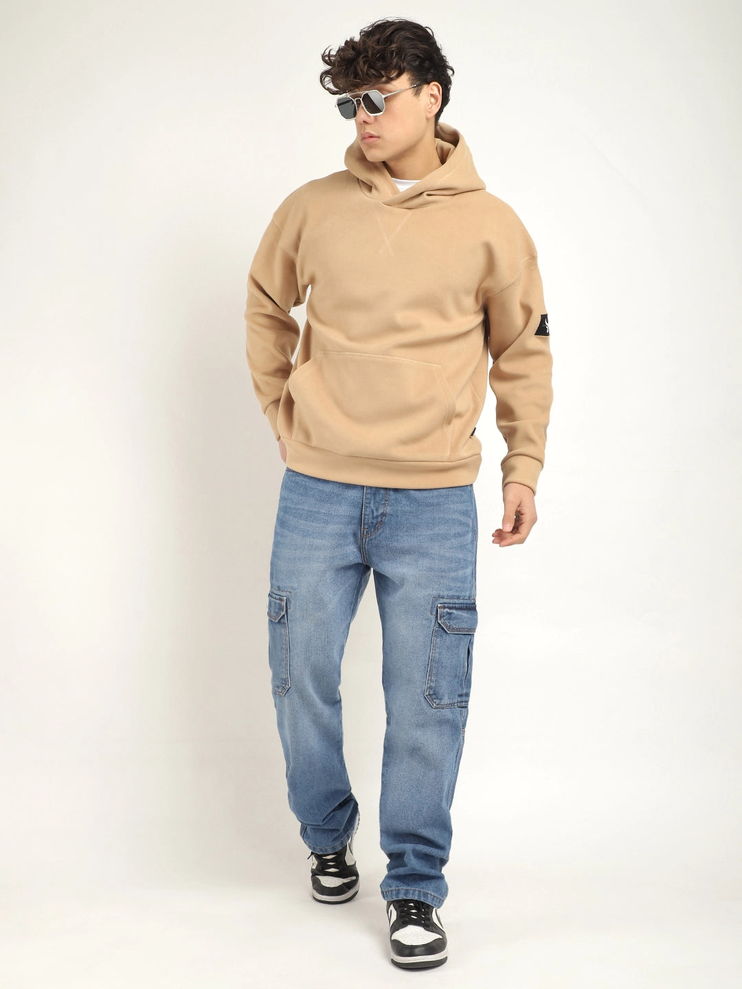 Blue Denim Cargo Men