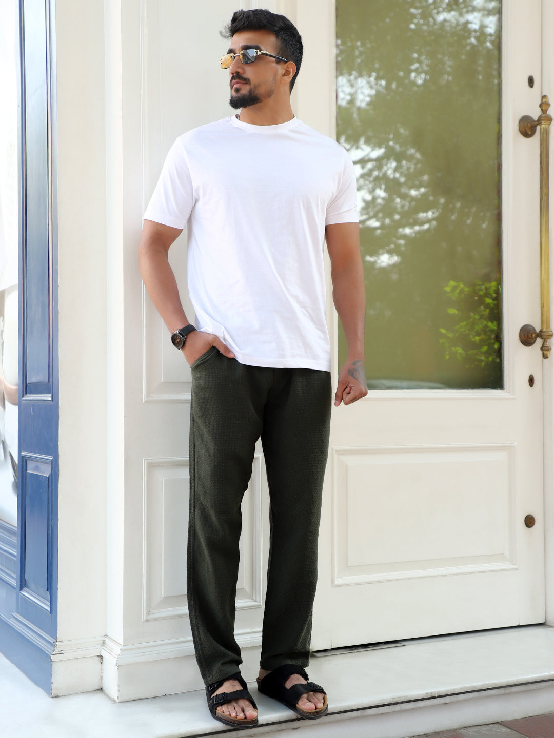 Clubhouse Dark Olive Linen Trouser