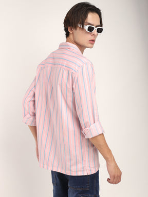 Allesia Pink Stripe Shirt