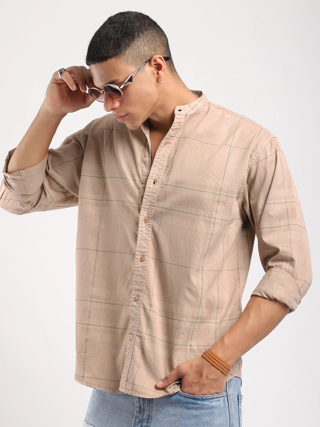 Light Peach Cotton Shirts