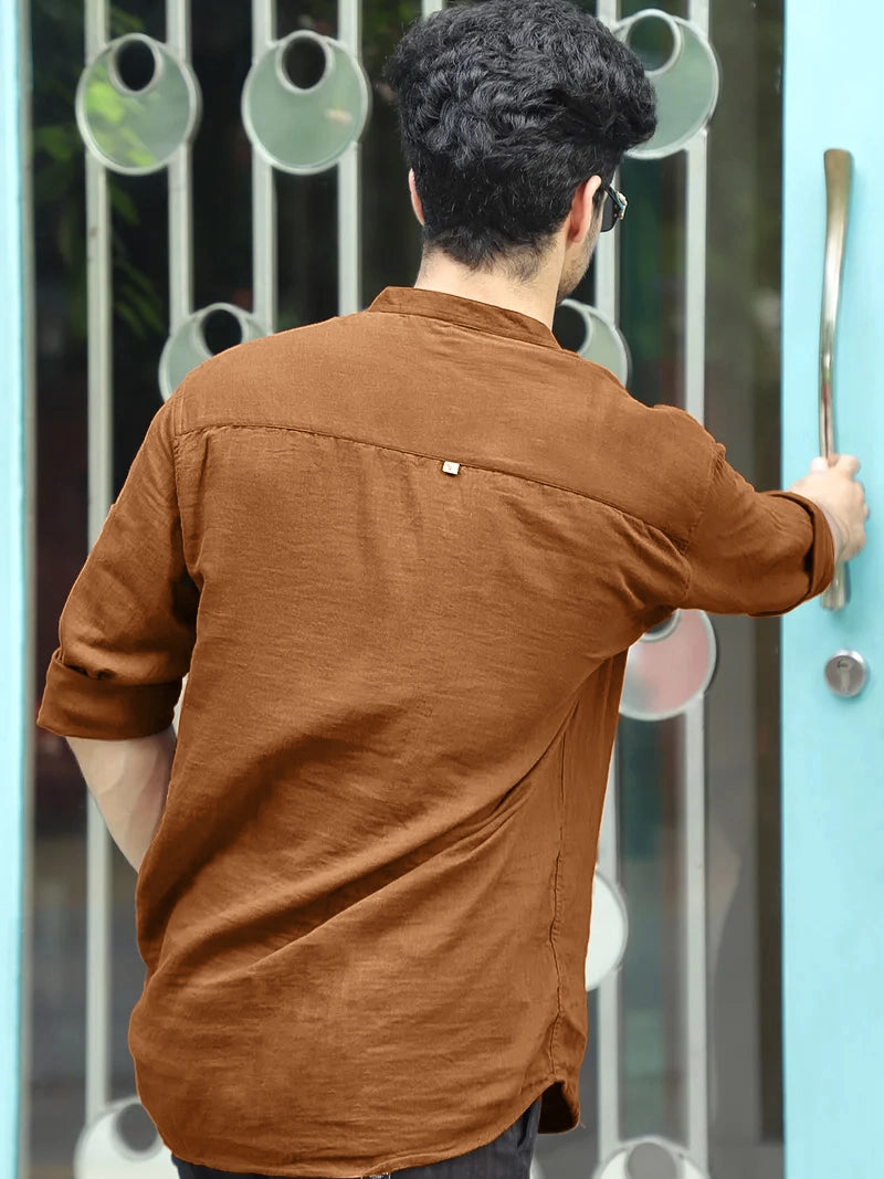 Fusion Drift Brown Kurta