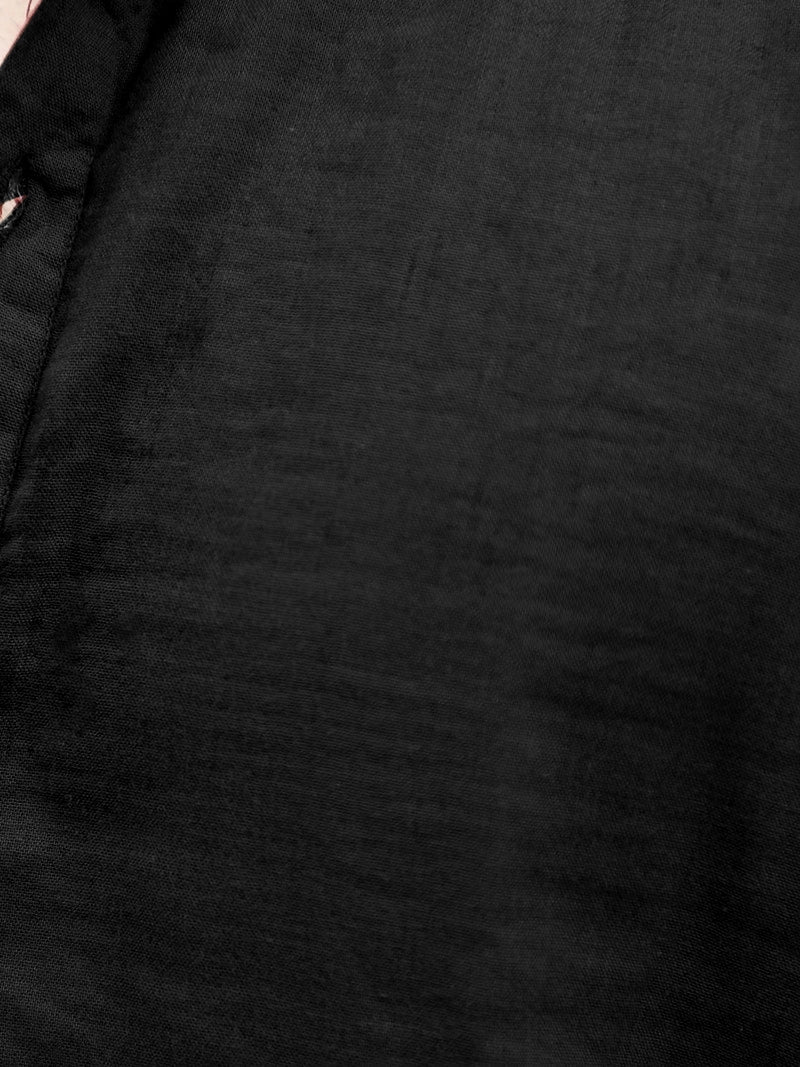 Fusion Drift Black Kurta
