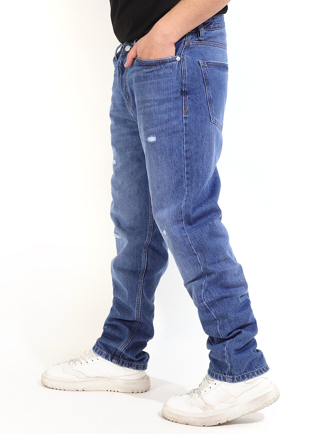 Light Blue Denim Baggy Fit Jeans