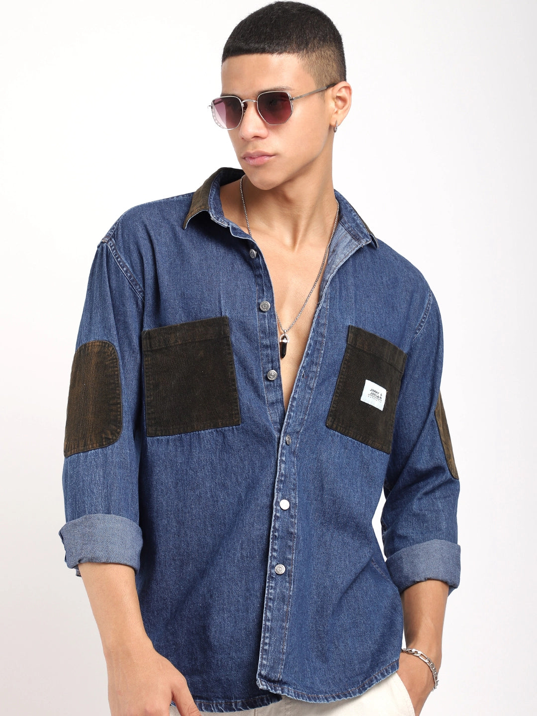 Dark Navy Denim Shirt