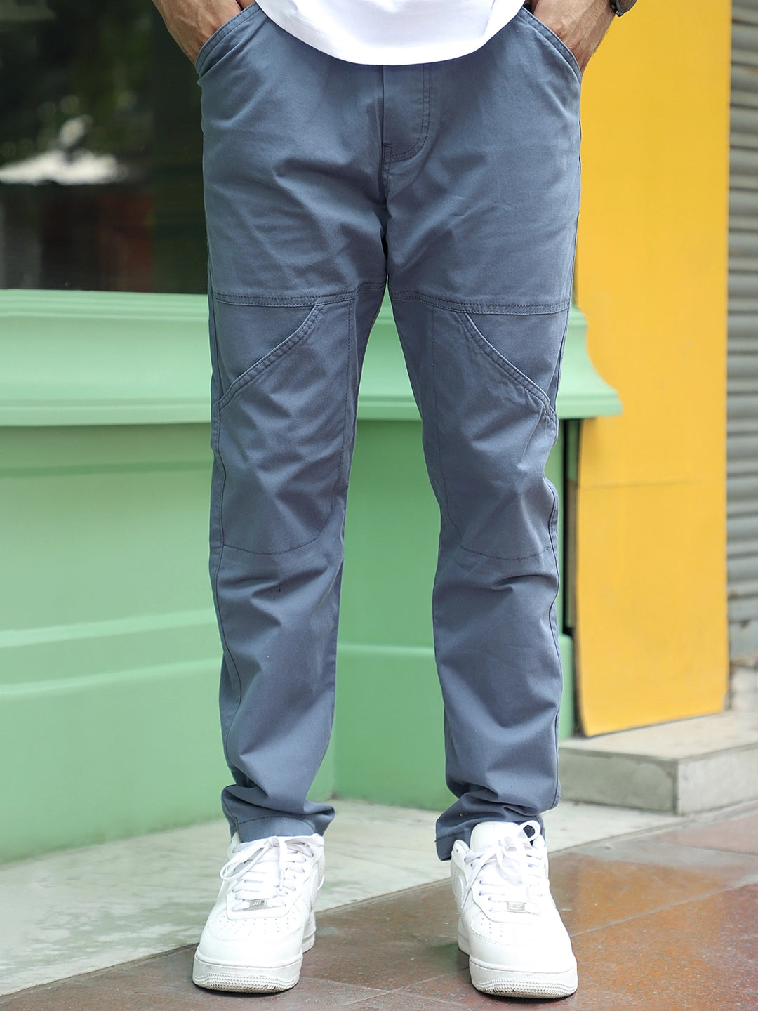 Barkridge Blue Grey Cotton Cargo