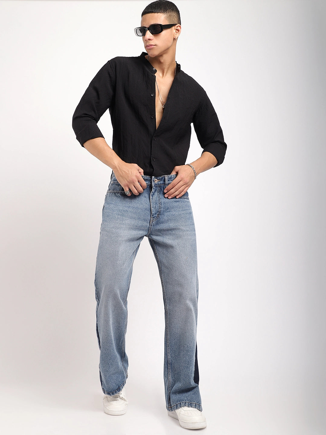 Blue Denim Bootcut Jeans