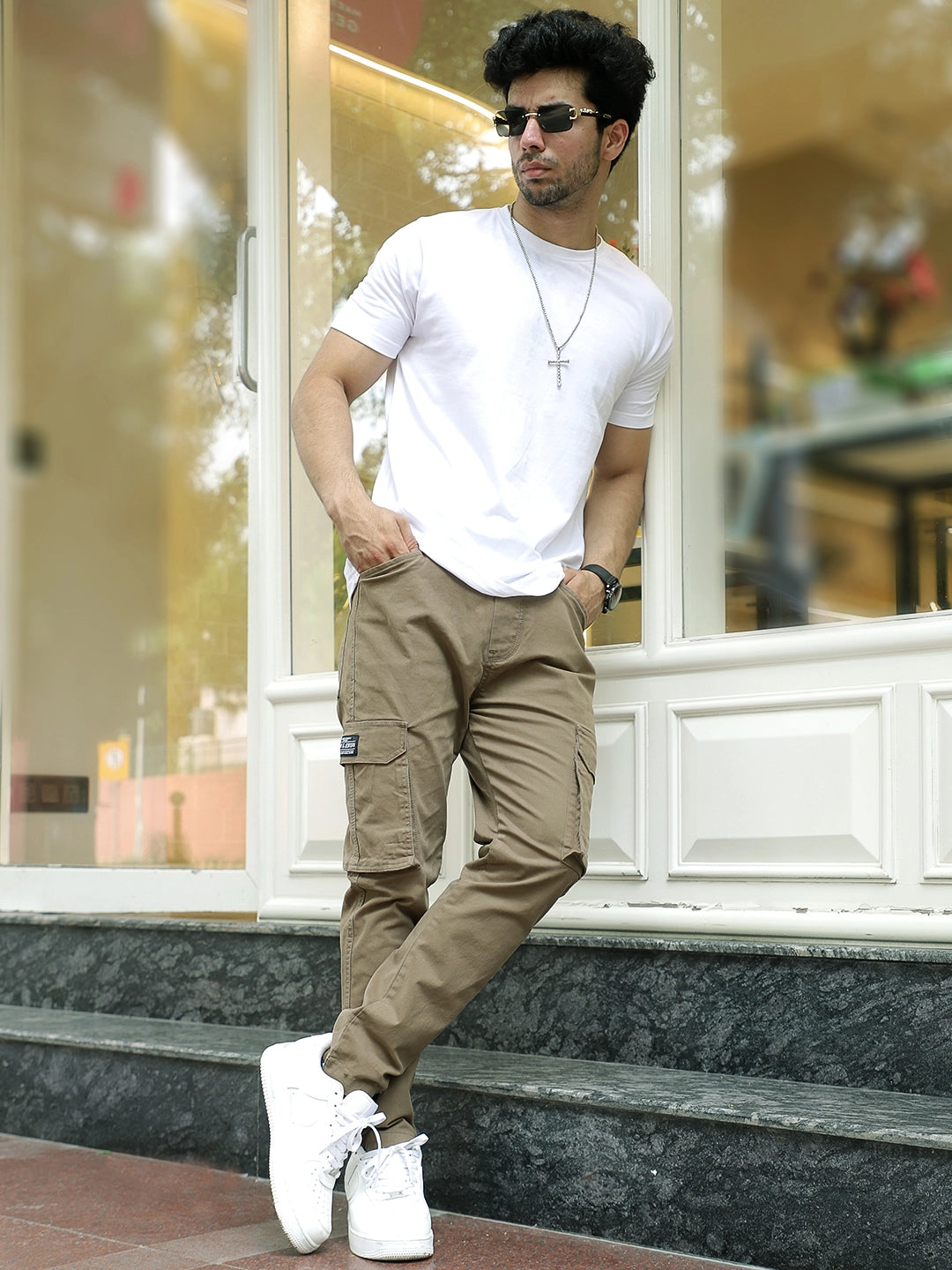 Tarnor Amber Brown Cotton Cargo
