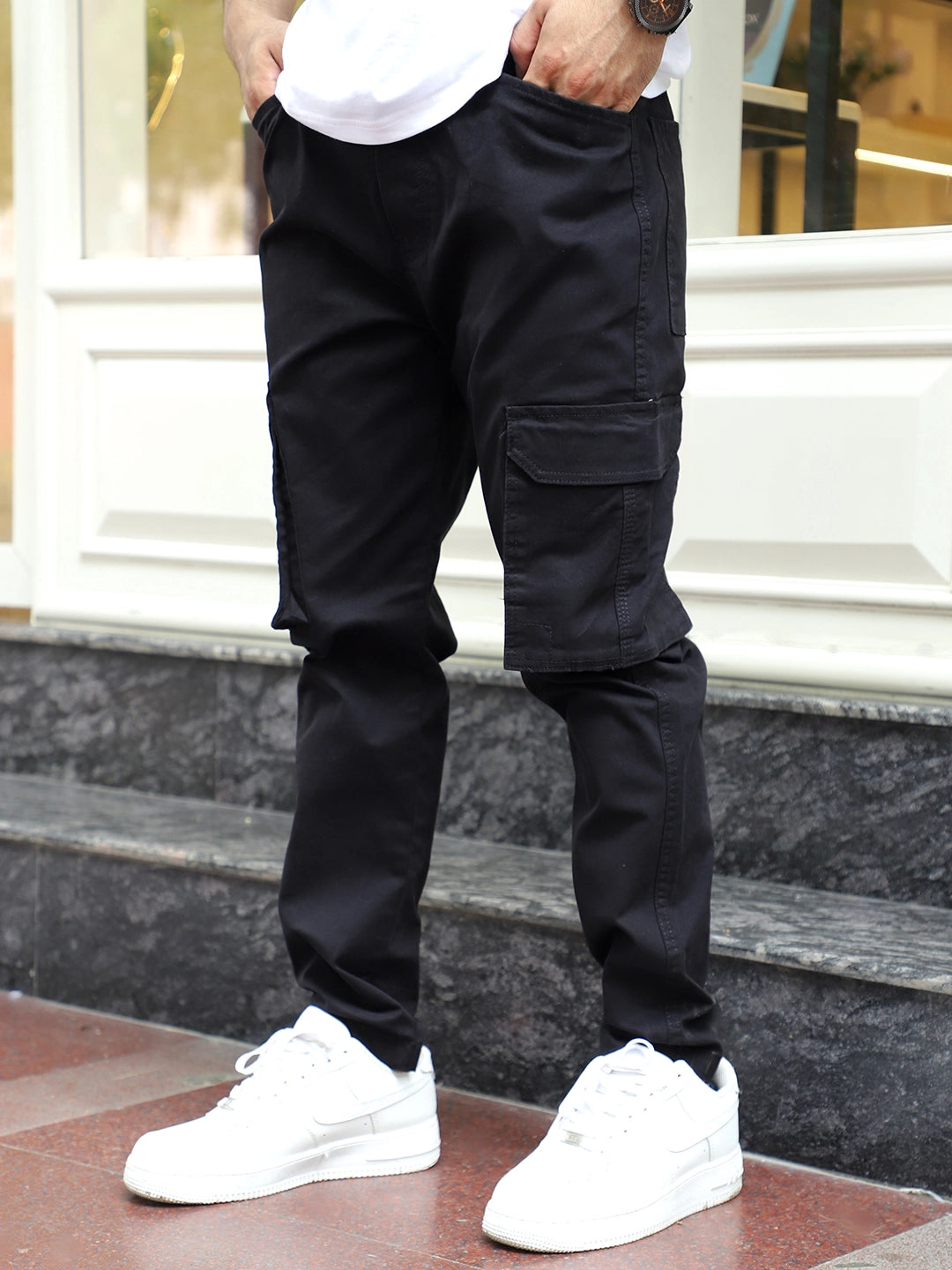 Tarnor Black Cotton Cargo