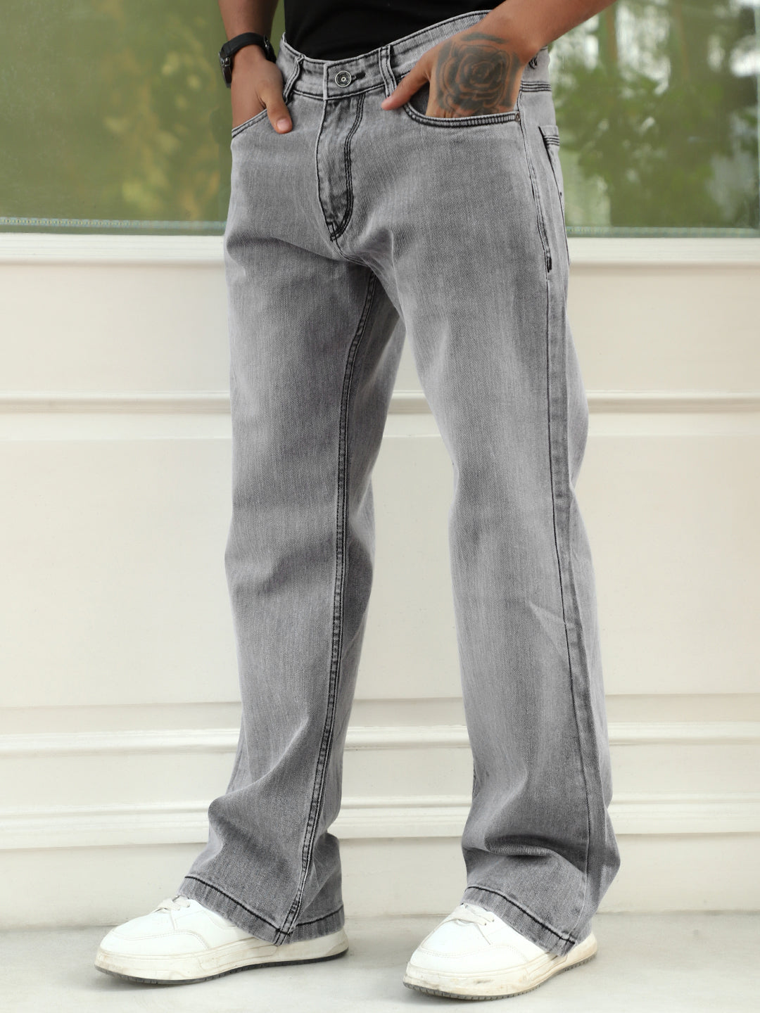Chicago Light Grey Denim Jeans