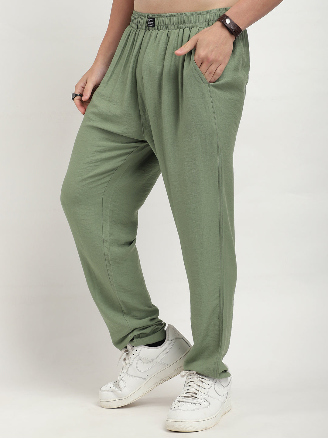 Linen Atlantica Pista Green Co-Ord Set