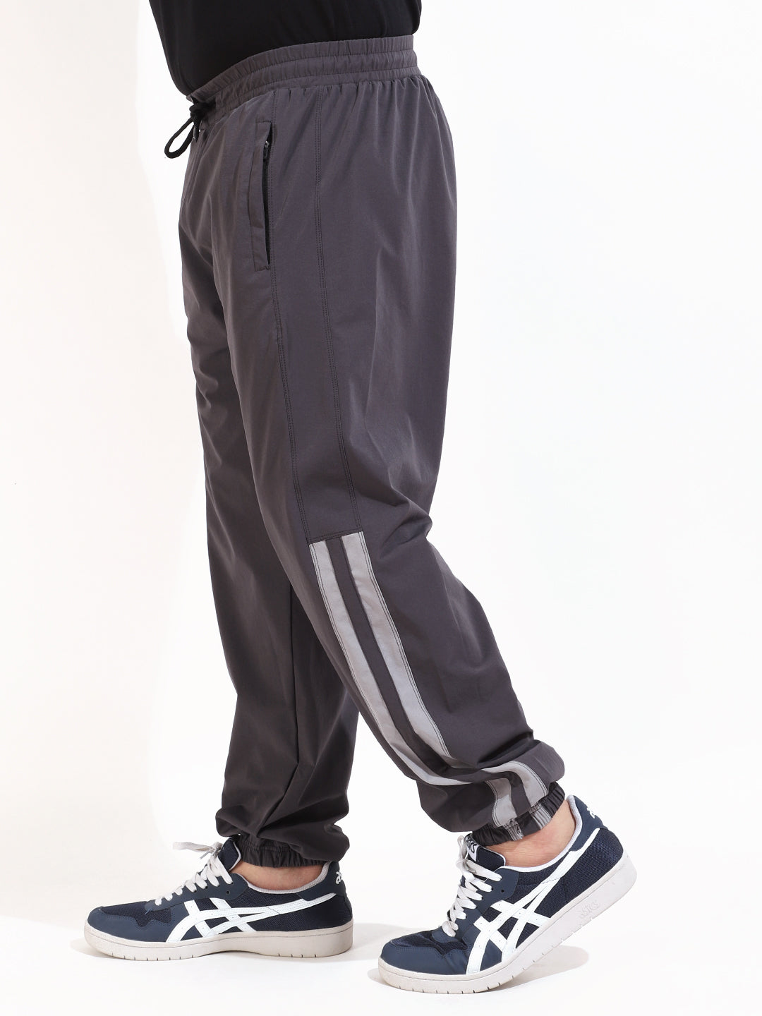 Dark Grey Terry Lycra Trackpant