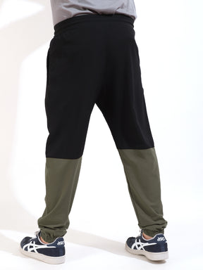 Black Terry Lycra Trackpant